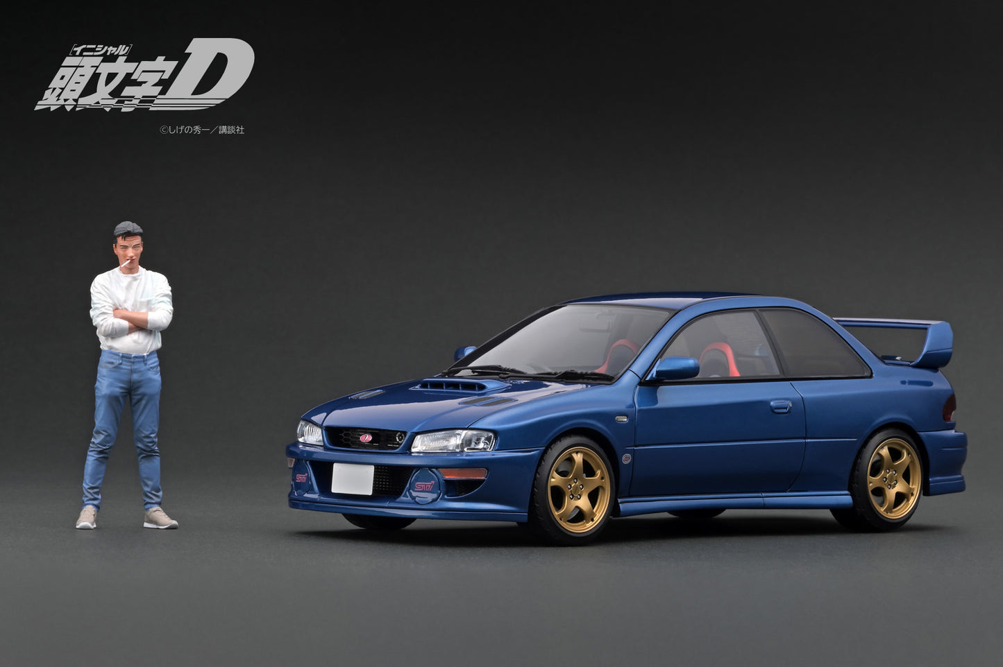 IG3538 1/18 INITIAL D SUBARU Impreza WRX type R STi Ver.V (GC8) Mr.Bunta